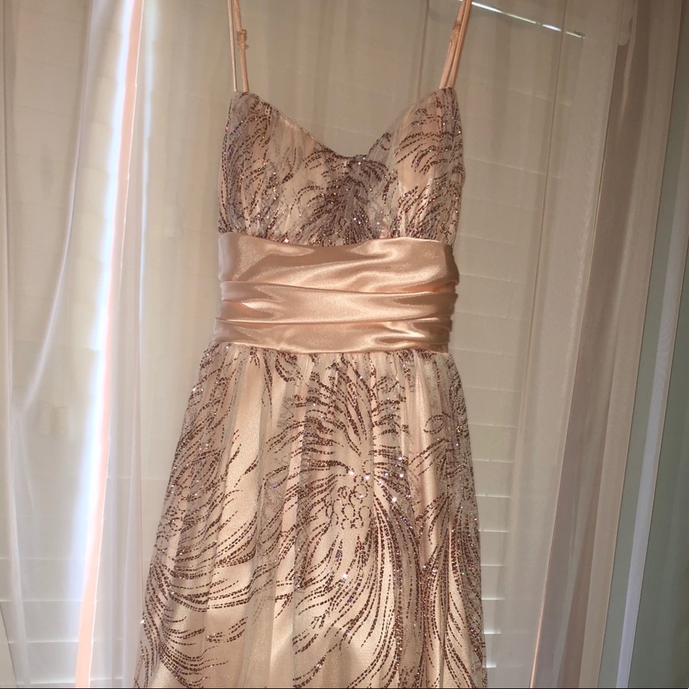 Sparkly Peach Dress